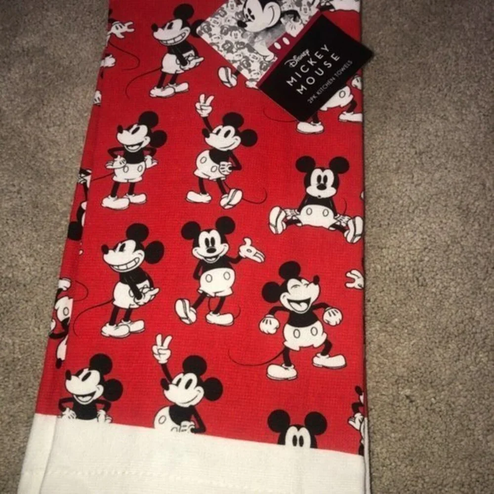 Disney Mickey‎ 2pk Dish Kitchen Towels New